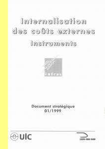 Internalisation des coûts...