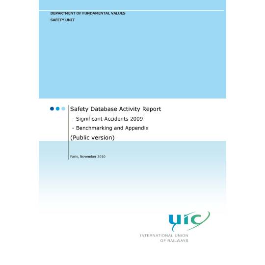 Database Report Activity Safety Database Activity Report - Significant Accidents 2009 ...